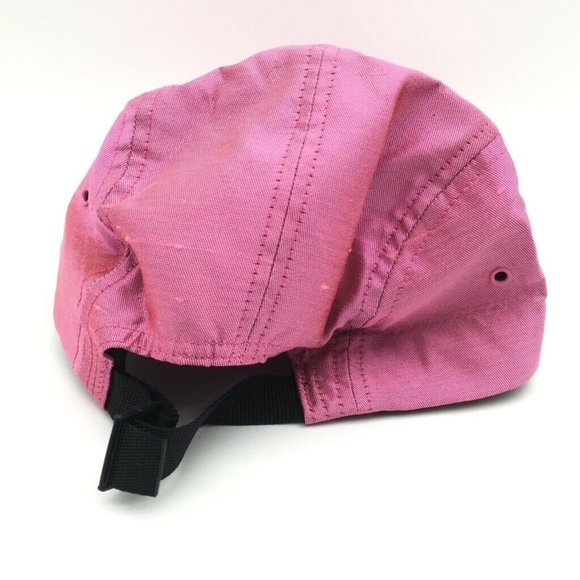 Supreme Mens Camp Cap Pink Strapback Raw Silk OS - Picture 2 of 6